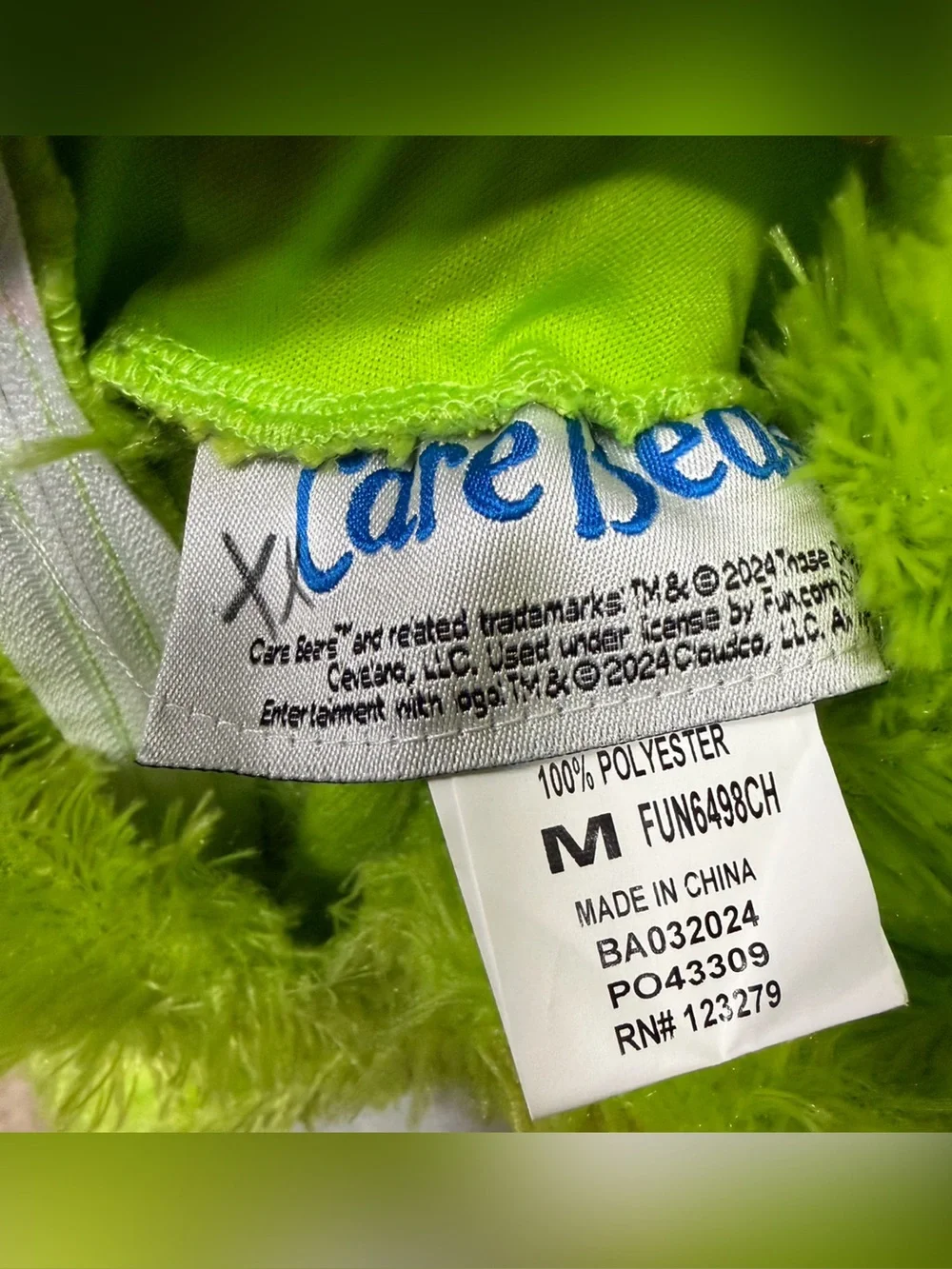 Care Bears Good Luck Bear Onsie Costume - M